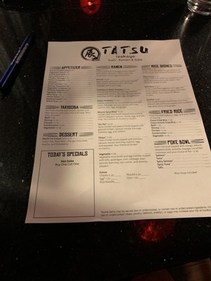Menu photo 2 Tatsu Izakaya Denver, CO