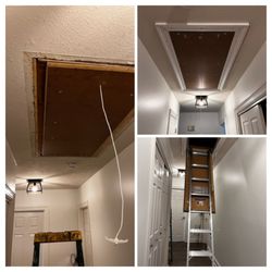 New Orleans Handyman - Install New Attic Ladder. Add Trim Around The  Opening