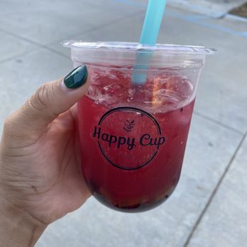 Happy Cup - Hesperia : mango green tea, dragonfruit with mango jelly and boba! 100% sweet, Delicious! - Bubble Tea Near Me - Glendale, California Happy Cup - Hesperia : mango green tea, dragonfruit with mango jelly and boba! 100% sweet, Delicious! - Bubble Tea Near Me - Glendale, California