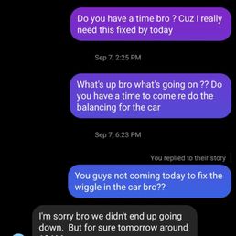 He was responsive and try to work with me as well as I did with him He was responsive and try to work with me as well as I did with him