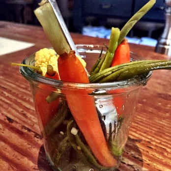 Finch & Fork - Complimentary Pickled veggies - New American Near Me - Santa Barbara, California
