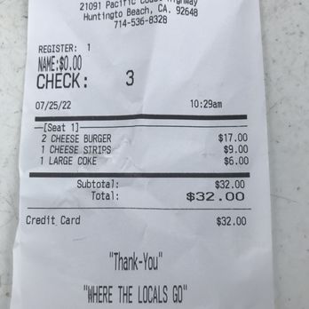 Jack's Beach Concession - Our check... - Bike Rentals Near Me - Huntington Beach, California