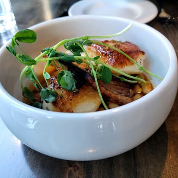 Emerald Lake Lodge - Bay scallops wrapped with Berkshire pork belly - Hotels Near Me - Field, British Columbia