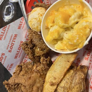 Waldo's Chicken & Beer - Fried chicken white meat platter - Chicken Shop Near Me - Little Rock, Arkansas