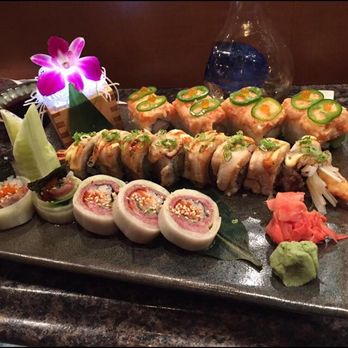 Sushiya - Birthday celebration!!! Not only beautiful but the rolls were delicious - Japanese Near Me - North Liberty, Iowa Sushiya - Birthday celebration!!! Not only beautiful but the rolls were delicious - Japanese Near Me - North Liberty, Iowa