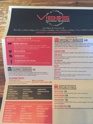 Menu photo 3 Vibes Gourmet Burgers Concord, NH Menu photo 3 Vibes Gourmet Burgers Concord, NH