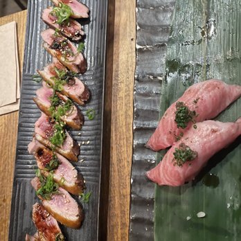 Kiraku - Duck and otoro nigiri - Tapas/Small Plates Near Me - Berkeley, California