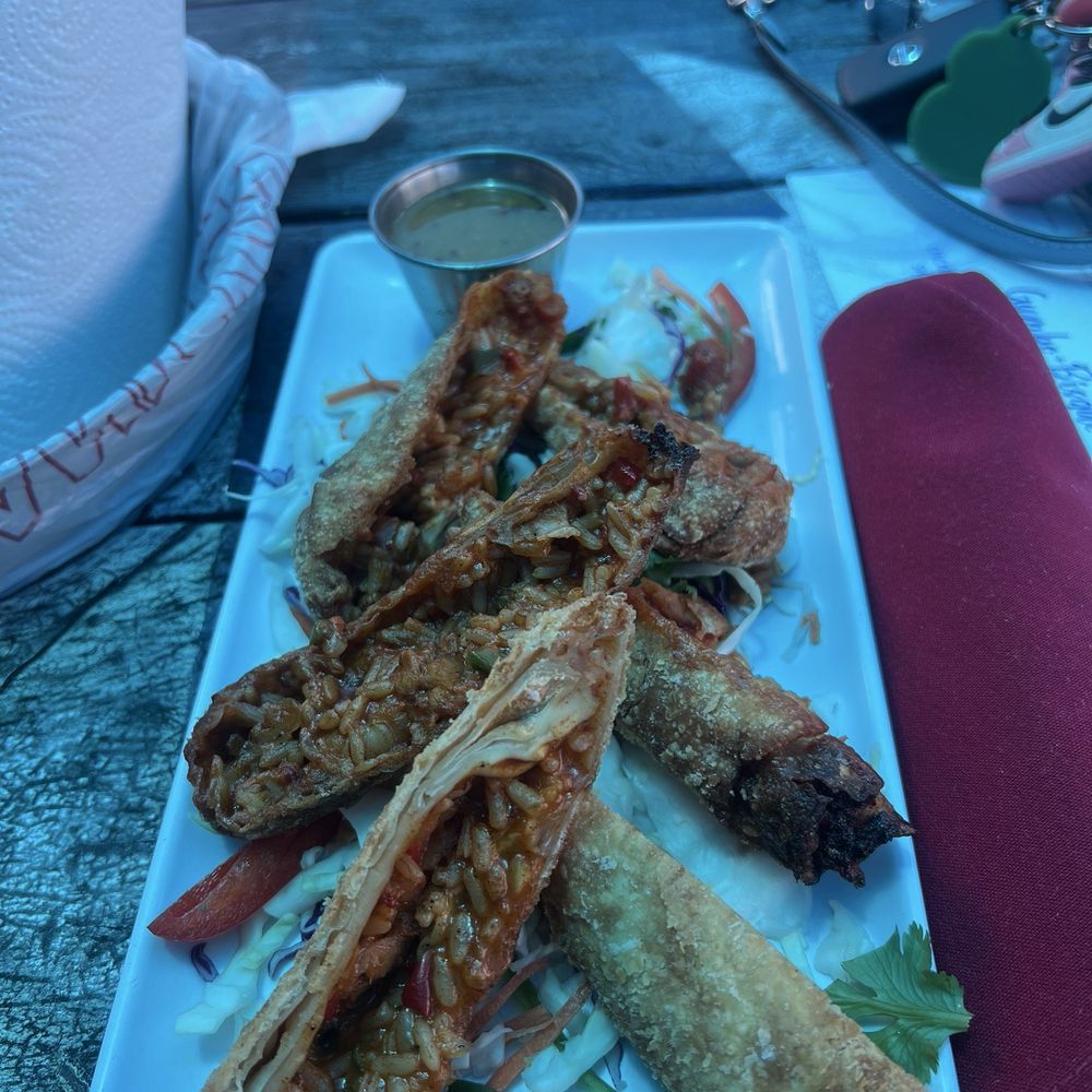 Sam's Boat - Cajun voodoo egg rolls - Seafood Near Me - Pearland, Texas Sam's Boat - Cajun voodoo egg rolls - Seafood Near Me - Pearland, Texas