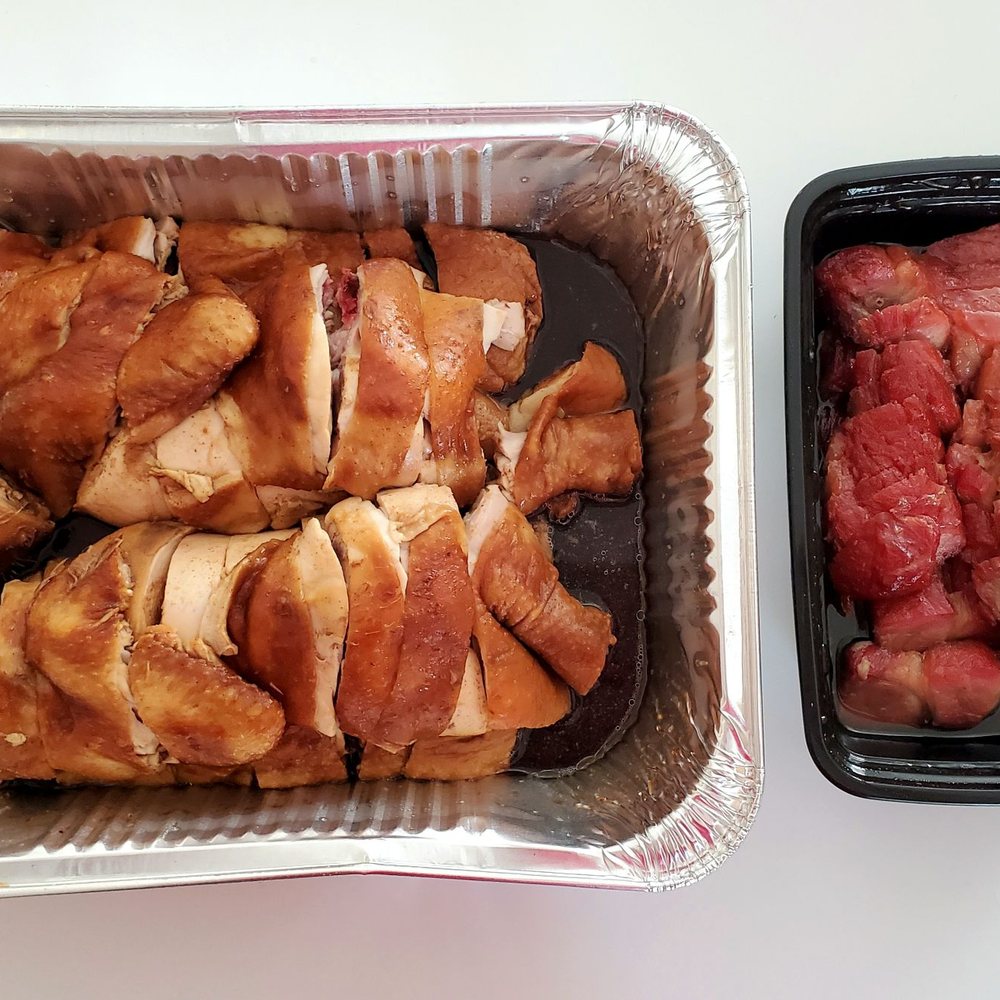Tasty Box - Whole Soy Chicken and one serving of BBQ Pork. Tender and super tasty! - Cantonese Near Me - Diamond Bar, California Tasty Box - Whole Soy Chicken and one serving of BBQ Pork. Tender and super tasty! - Cantonese Near Me - Diamond Bar, California