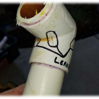 EB Leak Detection - 3 cracks in elbow - Plumbing Near Me