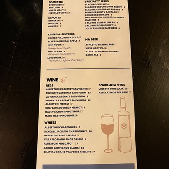 Cannonsburg Ski Area - Menu at Cedar Lodge - Ski Resorts Near Me - Belmont, Michigan