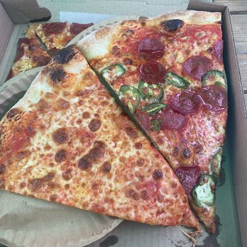 Scarr's Pizza - Cheese, Jalapenos (aka Hot Boy with Hot Honey) and Pepperoni - Pizza Near Me - New York, New York Scarr's Pizza - Cheese, Jalapenos (aka Hot Boy with Hot Honey) and Pepperoni - Pizza Near Me - New York, New York