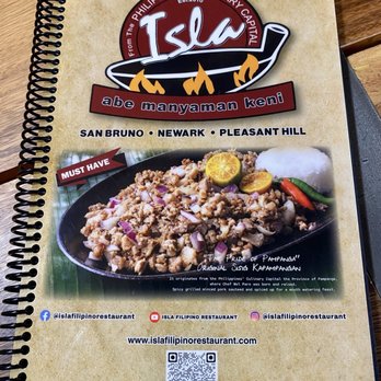 Isla Grand - Menu - Filipino Near Me - Pleasant Hill, California
