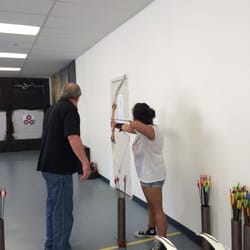Woods Archery Range - Sunny with the instructor Don