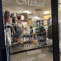 Exterior outside entrance of Micheal The Tailor By Babu - 1/22/26 FYI. Business hours?!?! - Reno, Nevada Exterior outside entrance of Micheal The Tailor By Babu - 1/22/26 FYI. Business hours?!?! - Reno, Nevada