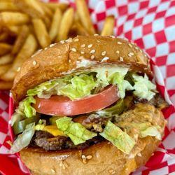 Sky Rocket Burger Frisco - Single cheeseburger