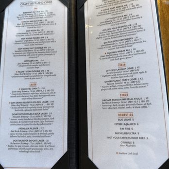 Cliffside Restaurant - Wine  menu - American Near Me - St George, Utah