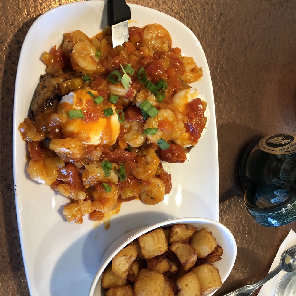 Another Broken Egg Cafe - Shrimp Benedict - Breakfast & Brunch Near Me - Shenandoah, Texas
