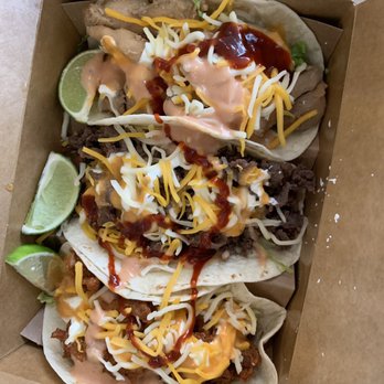 Kokee Kitchen - Taco special- Added spicy mayo,  the fav special, and spicy sauce. - Korean Near Me - Springfield, Virginia