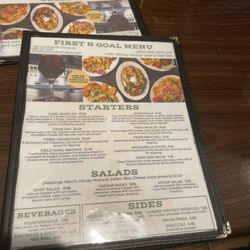 The Goal Sports Bar - Menu