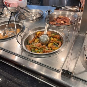Panda Express - Hot dishes display - Chinese Near Me - Menifee, California