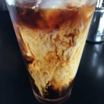 Hudson - Iced coffee with milk & simple syrup! - New American Near Me - Seattle, Washington Hudson - Iced coffee with milk & simple syrup! - New American Near Me - Seattle, Washington