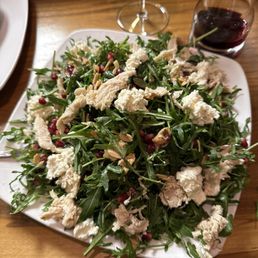 arugula salad Roka with added chicken arugula salad Roka with added chicken