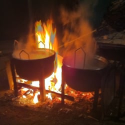 Fitzgerald's Genoa Junction - Where the magic happens- the boil in progress!