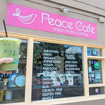 Peace Café - Front of store - Vegan Near Me - Honolulu, Hawaii Peace Café - Front of store - Vegan Near Me - Honolulu, Hawaii