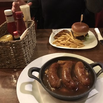 The Monkey Puzzle - Beef burger and Cumberland sausages - Pubs Near Me - London, XGL The Monkey Puzzle - Beef burger and Cumberland sausages - Pubs Near Me - London, XGL