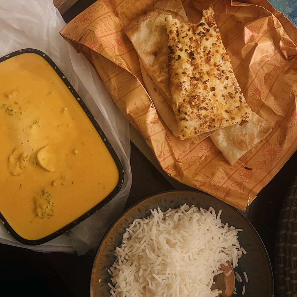 Daddy Ji Finest Indian Cuisine - Korma, Large White Basmati Rice , Chilli Naan - Indian Near Me - Claremont, California Daddy Ji Finest Indian Cuisine - Korma, Large White Basmati Rice , Chilli Naan - Indian Near Me - Claremont, California