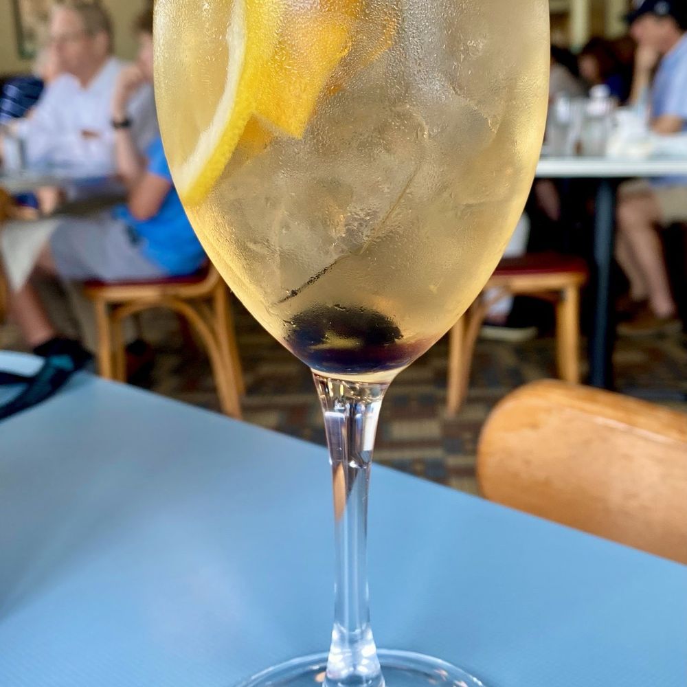 High Hat Cafe - White Sangria - slightly sweet with spice notes. This was waaaaayyyyy past delicious! - Southern Near Me - New Orleans, Louisiana High Hat Cafe - White Sangria - slightly sweet with spice notes. This was waaaaayyyyy past delicious! - Southern Near Me - New Orleans, Louisiana