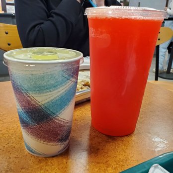 Halal Hut - Small lemonade and large fruit punch - Halal Near Me - Stony Brook, New York Halal Hut - Small lemonade and large fruit punch - Halal Near Me - Stony Brook, New York