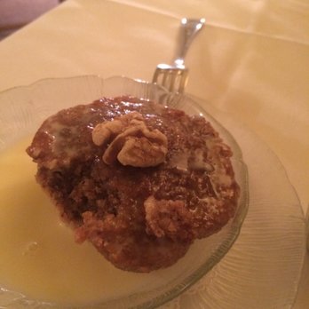Maison Lacour - Gateau au noix (walnut cake) w/ sauce anglaise -- very good - French Near Me - Baton Rouge, Louisiana Maison Lacour - Gateau au noix (walnut cake) w/ sauce anglaise -- very good - French Near Me - Baton Rouge, Louisiana