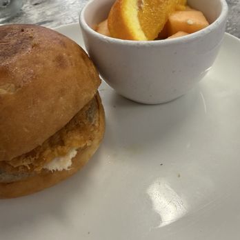 Sur 81 - Fried chicken with fruit bowl - Breakfast & Brunch Near Me - Marion, Virginia
