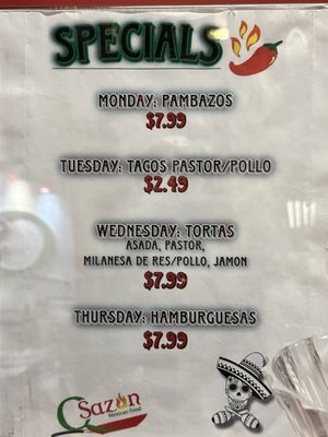 Menu photo 1 Q Sazon Mexican Restaurant Chicago, IL Menu photo 1 Q Sazon Mexican Restaurant Chicago, IL