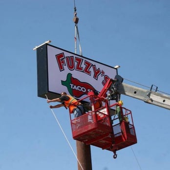 nts signs - New Fuzzy's Taco install in Sherman Texas - Signmaking Near Me - Sherman, Texas