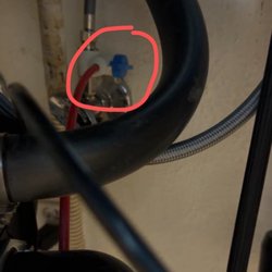 After installation, slowly drip water.