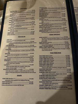 Menu photo 1 Singha Thai Restaurant Milwaukee, WI