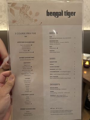 Menu photo 2 Bengal Tiger New York, NY Menu photo 2 Bengal Tiger New York, NY