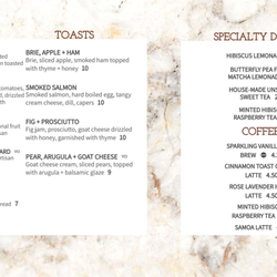 Three Birds Cafe - 2021.04.14 - Menu