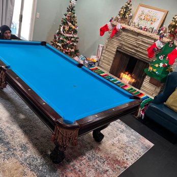 C & C Billiard Service - This is the last process of the set up- Colt and Christian really care about their quality of work. - Pool & Billiards Near Me