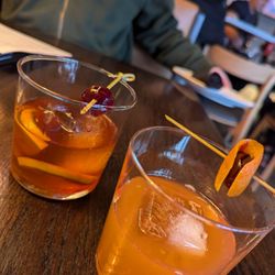 Sally’s Apizza - Notte Italiano in the front, Italian Old Fashioned in the rear