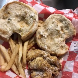 Fried catfish po-boy combo Fried catfish po-boy combo