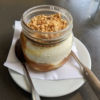 The Leaning Pear - Mason jar cheesecake - Sandwiches Near Me - Wimberley, Texas The Leaning Pear - Mason jar cheesecake - Sandwiches Near Me - Wimberley, Texas