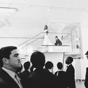 Chez Event Venue - View up of glass staircase (photo courtesy of JPP Studios) - Venues & Event Spaces Near Me - Chicago, Illinois