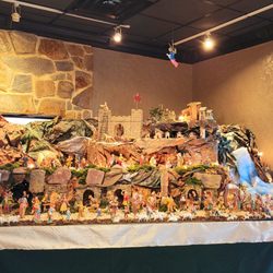 The entire Presepe (Nativity) - complete with and Angel watching over.