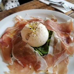 Burrata and Parma ham  £13.50