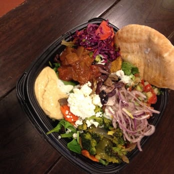 Roti - Chicken kabob salad with veggies - Mediterranean Near Me - Washington, DC, District of Columbia