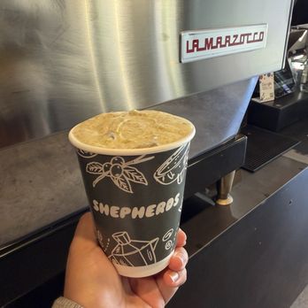 Shepherds Coffee - pistachio cream latte - Coffee & Tea Near Me - San Diego, California Shepherds Coffee - pistachio cream latte - Coffee & Tea Near Me - San Diego, California